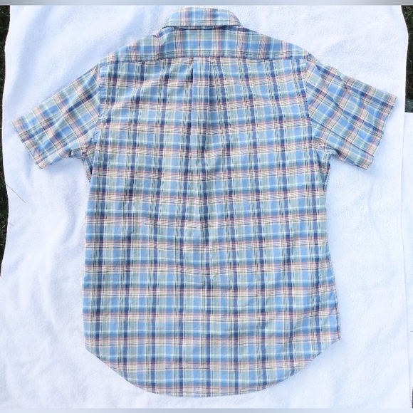 POLO Ralph Lauren Preppy Pink Pony Embroidery Light Cotton button up shirt M MED - Picture 2 of 11